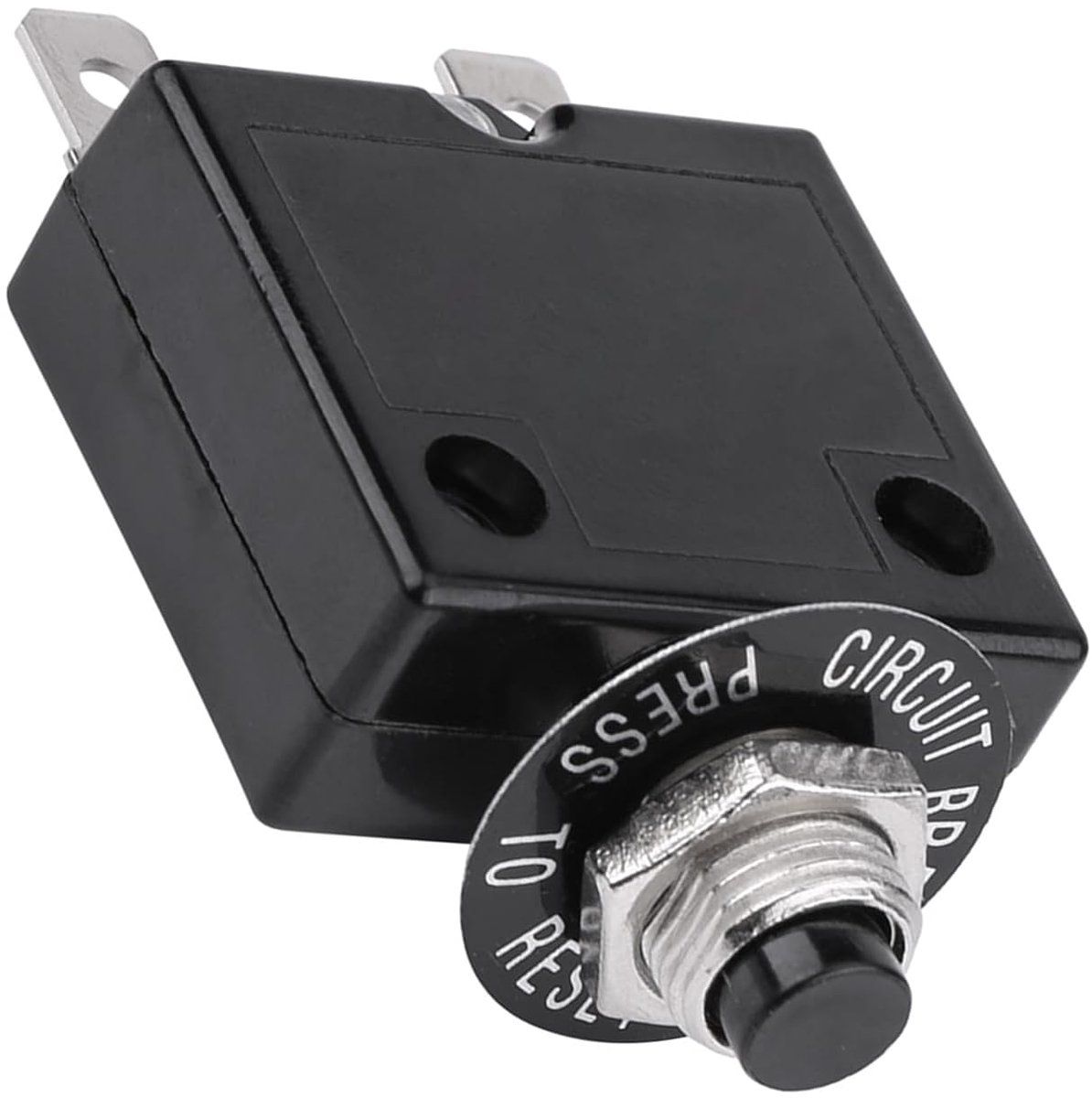 Thermische Schakelaar Kunststof Metalen Stroomonderbreker DC 50V AC 125V Overstroom-overbelastingsbeveiliging voor Auto-industrie Maritiem Industrieel Gebruik (15A)