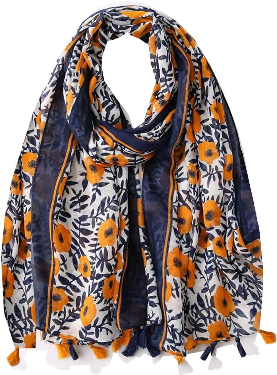 Stola voor dames, hoofddoek, halsdoek, feestelijke stola, zomersjaal, zonwering, sjaal voor zandstrand
