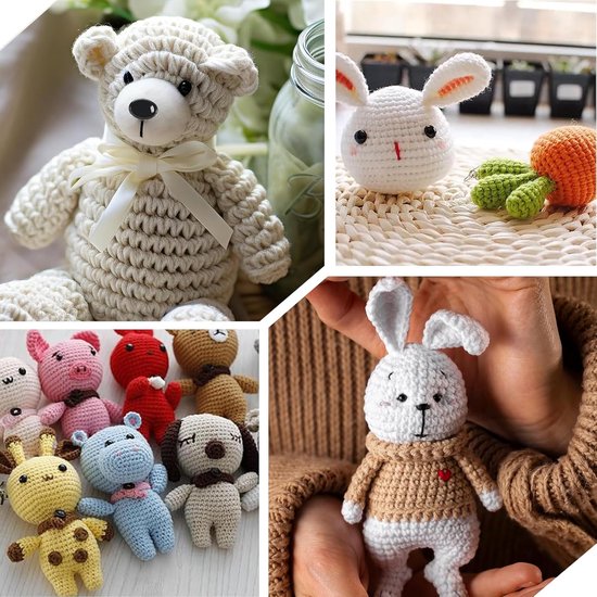 Ogen van kunststof, ideaal voor poppen, pluche dieren en breidieren, om te knutselen en voor knutselprojecten. — afbeelding 3