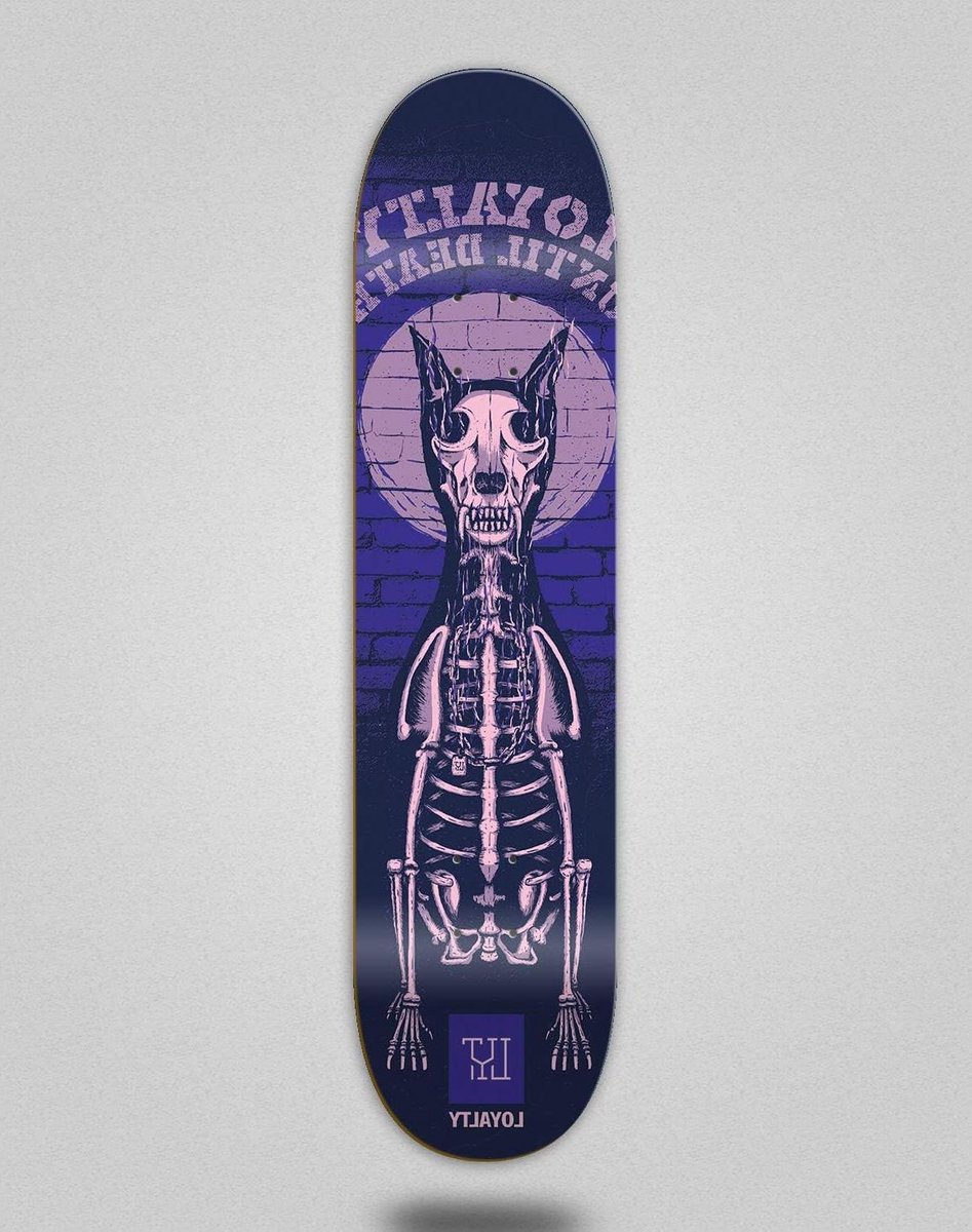 Skateboard Dek Deck Plank Skateboarden Dode Hond Design 8.125 inch