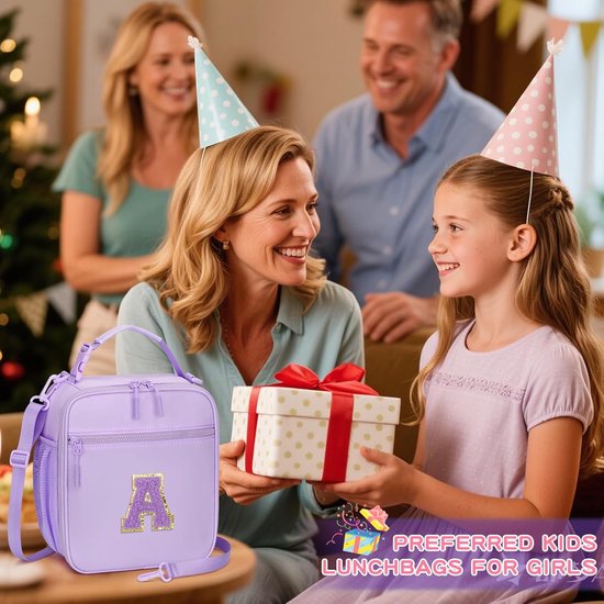 Draagbare Koeltas - Lunchtas - Geïsoleerde Lunch Tas - Thermal Bag - Met Verstelbare Riem - Compact & Handig - Grote Capaciteit - Paars - Isolerende Aluminiumfolievoering - Voor Picknicks, Kamperen, Werk, Het Dagelijks Leven — afbeelding 2