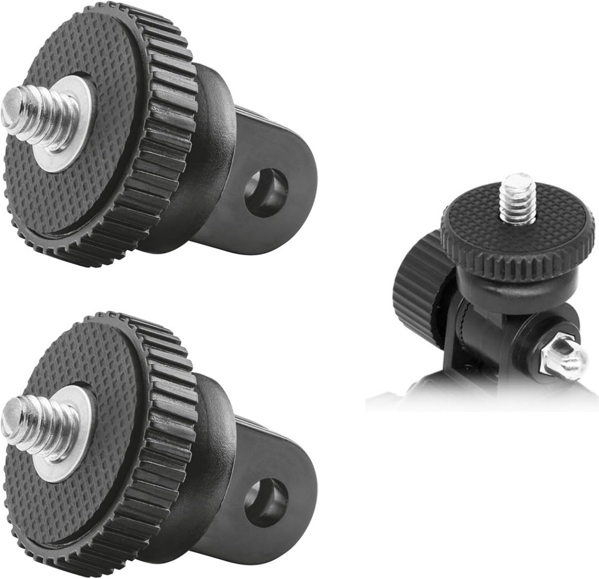 Statiefadapter– 10stuks – Geschikt voor 1/4"-schroefdraad statiefbevestiging / Schroefadapter – Camerabevestigingsbeugel – Statiefschroef / Camera-aansluiting – Basisadapter – Schroefadapter – Beugeladapter – Bevestigingsadapter