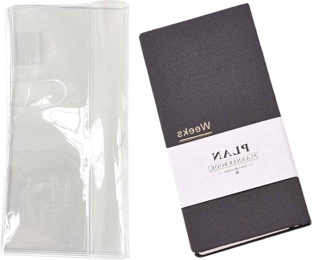 Weekplanner A6 - Agenda Organizer - Dagelijkse planning - Zelf in te vullen - 9.5 x 18.8 cm - Grijs