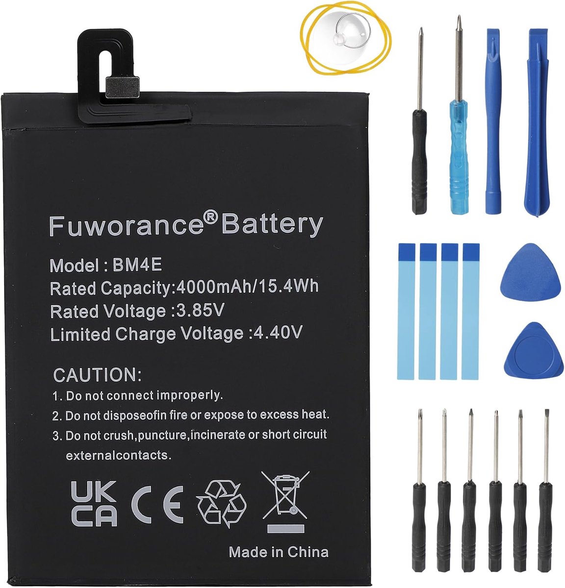 Lithium-Ion batterij 4000mAh 3.85V - hoge capaciteit - snelle oplading - ideaal voor Xiaomi Pocophone F1 - ShopVlot
