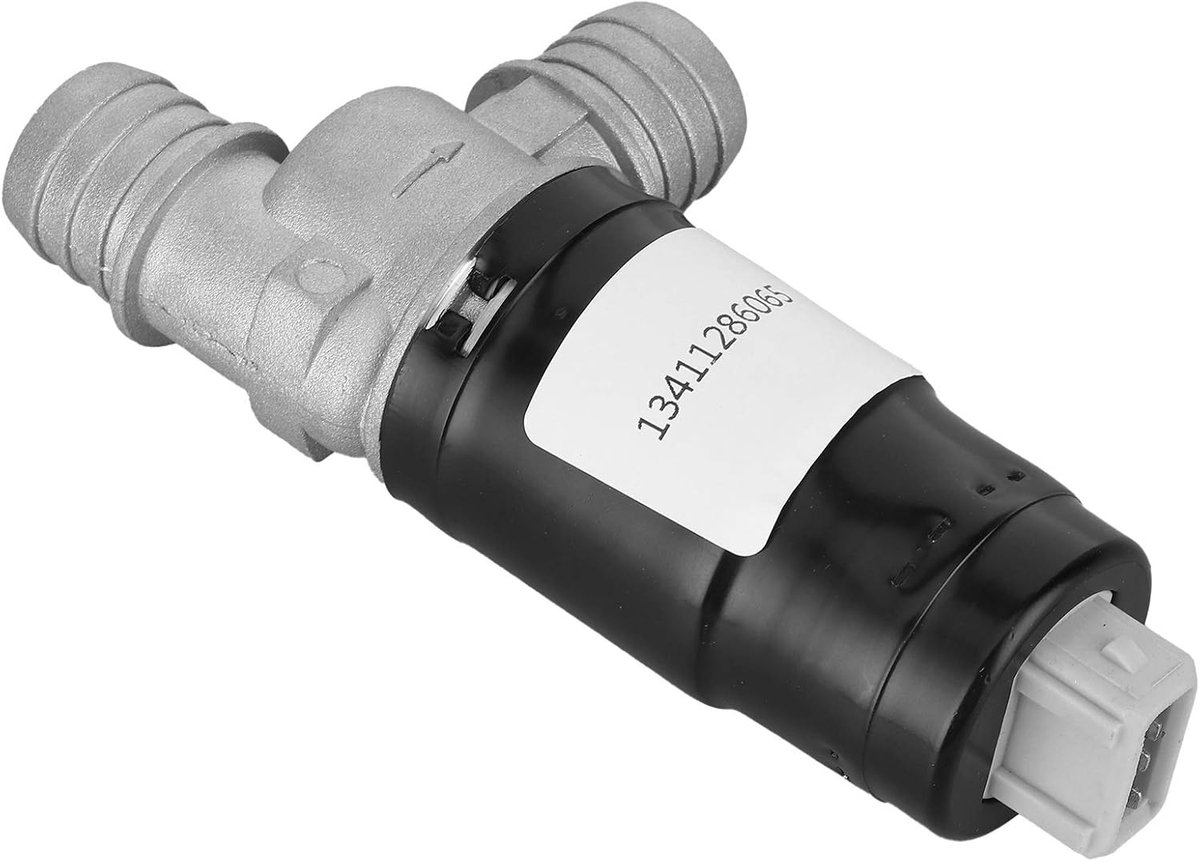 SnelShoppen - Idle Control Valve 13411286065 Vervangingsonderdeel voor 3/5/6/7 Serie E30 E28 E34 E23 E32 - Hoogwaardige Ijzer en Aluminium Legering, E