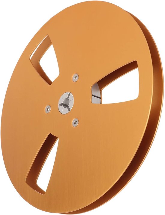 Lege Spoel - Tape Spoel - Opnemen Muziek - Aluminium Legering - 7 Inch - Goud — afbeelding 3