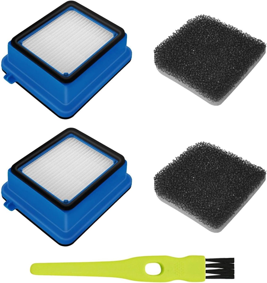 2 Vacuum Cleaner Filters, 1 Cleaning Brush, Replacement Filter Set, Vacuum Cleaner Filter Set, Household Vacuum - ShopVlot