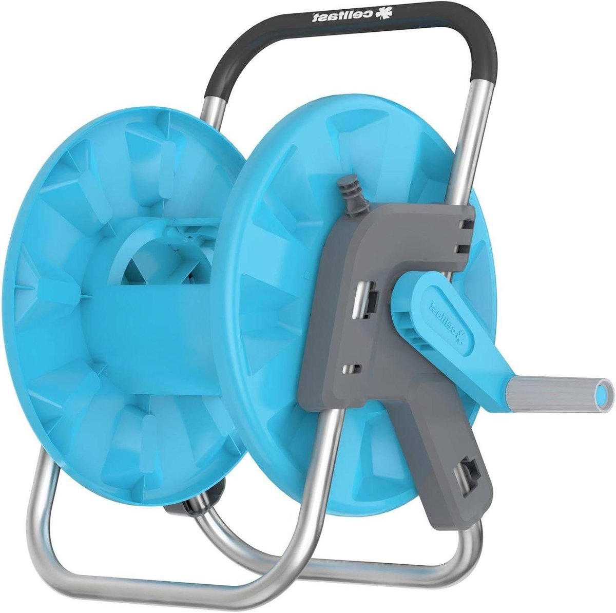 Slanghaspel - Slangoproller Tuinslang - Tuinslang Opbergen - Corrosiebestendig Aluminium - Tot 45 Meter - Blauw