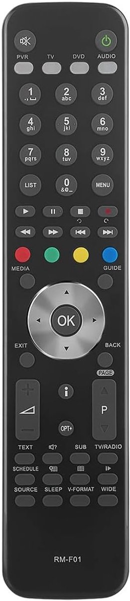 SnelShoppen - Vervangende Afstandsbediening Geschikt voor HDR Freesat Box Recorder TN5000HD TN5050DR HD-FOXT2 Ergonomisch Ontwerp