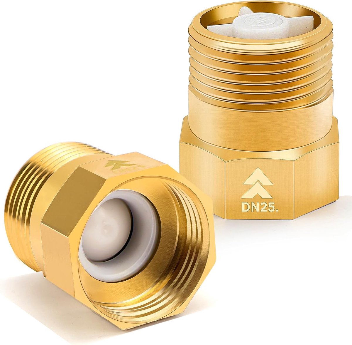 SnelShoppen - Messing Terugslagklep 1 Inch - Kwalitatieve Check Valve voor Water- en Luchtleidingen - 1 Stuk - Ideaal voor Tuin, Keuken en Industrie