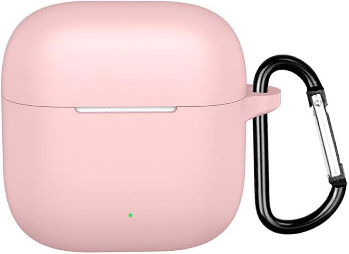 SnelShoppen - Opbergtas voor Oppo Enco Buds 3, Siliconen Hoesje, Lichtgewicht, Schokbestendig, Draagbaar Roze, Beschermend, Ultra-dun, Anti-vingerafdr