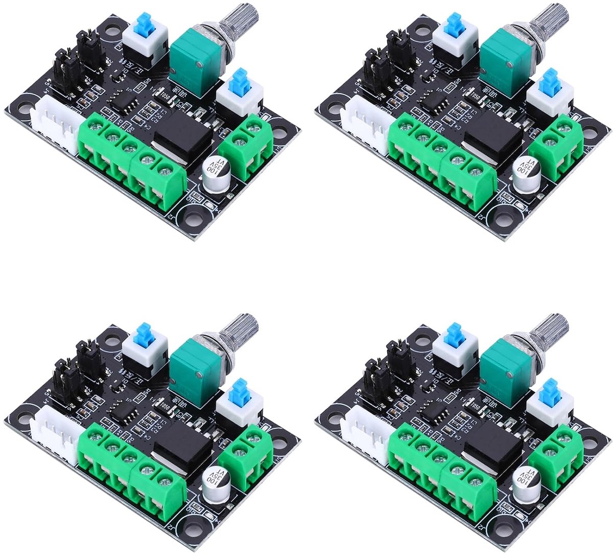 SnelShoppen - 4 stuks Stepper Motor Aandrijving Controller Pulse Signaal Generator met Positieve en Negatieve Rotatie Controle voor Step Motoren en MK
