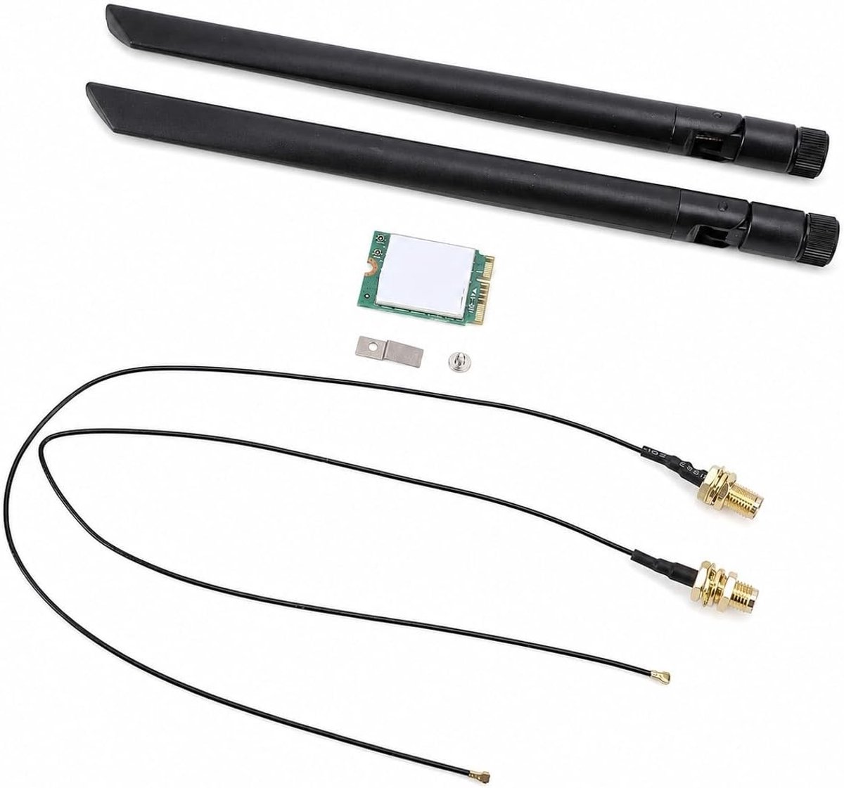SnelShoppen - AX201NGW Draadloze Kaart M.2 Wifi Laptop Module met Bluetooth 5.0, 3000 Mbit/s, 2.4GHz en 5GHz Dubbele Band WiFi 6 Chip Adapter, MU-Mimo