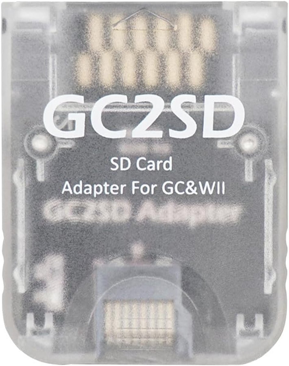 SnelShoppen - GC2SD TF Kaartlezer Geheugenkaart Adapter voor NGCWII - Ondersteunt Micro SD Kaarten tot 512GB - Eenvoudig Bestanden Beheren en Opslaan