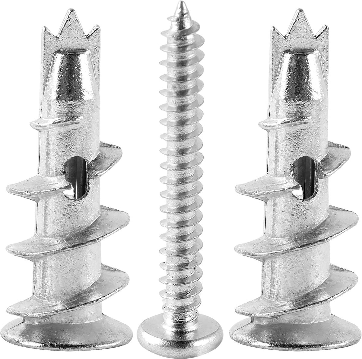SnelShoppen - 40 stuks gipspluggen - zelfborende gipspluggen voor gips, beton, baksteen en andere toepassingen - robuust, corrosiebestendig, hoge draa