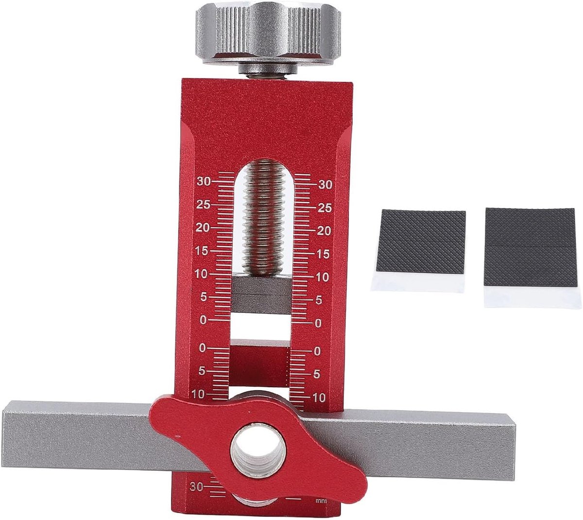 SnelShoppen - Verstelbare Montage Jig voor Kastdeuren Aluminium Legering, Handgereedschap Positionering Tool voor Meeste Kastdeuren en Scharnieren, Du