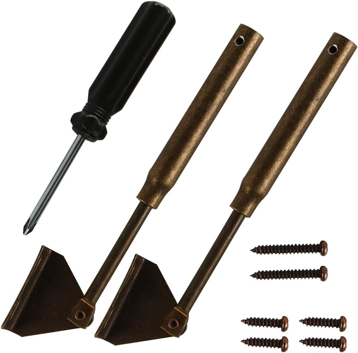 SnelShoppen - 2 Pack Deurscharnier Veerbelaste Kast Hardware Metaal Deurbalken Premium Reserveonderdelen voor Camper Keuken