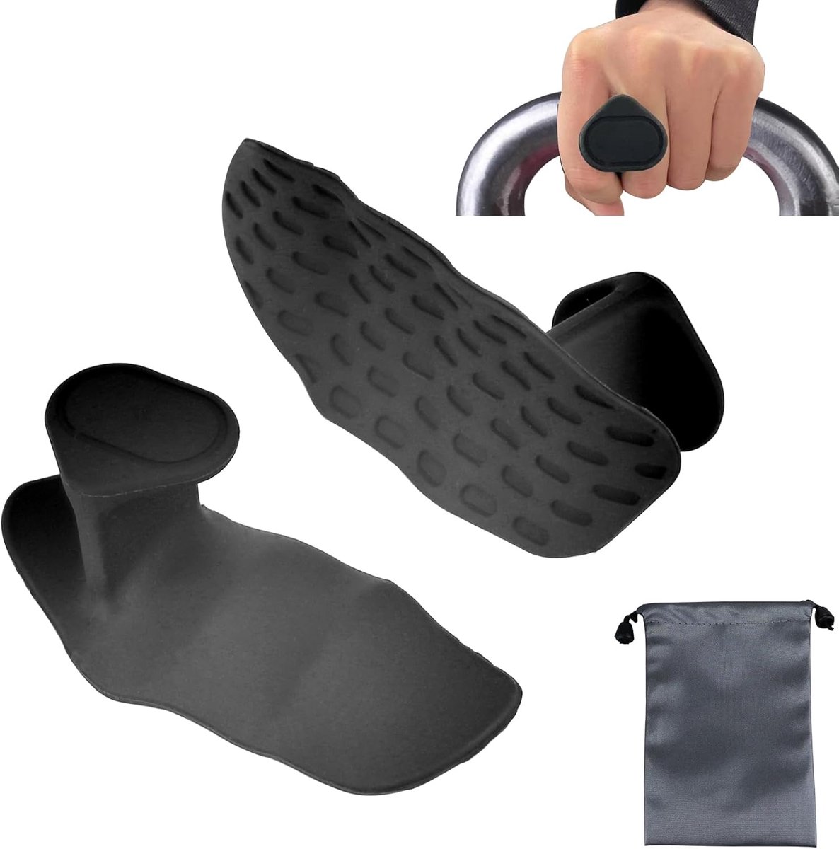 SnelShoppen - Anti-slip Workout Handvatten, Ergonomische Silicone Handschoenen voor Gewichtheffen, Pull-Ups, Fitness Training, Dumbbell Grip voor Mann