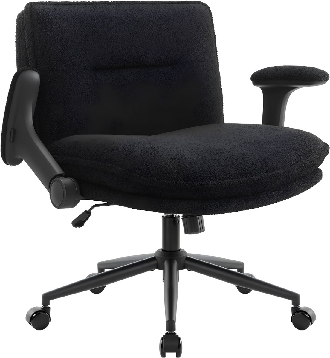 Lìon® Ergonomische Bureaustoel - Bureaustoel - Bureaustoelen - Zwart - 50cm x 64cm x 88cm