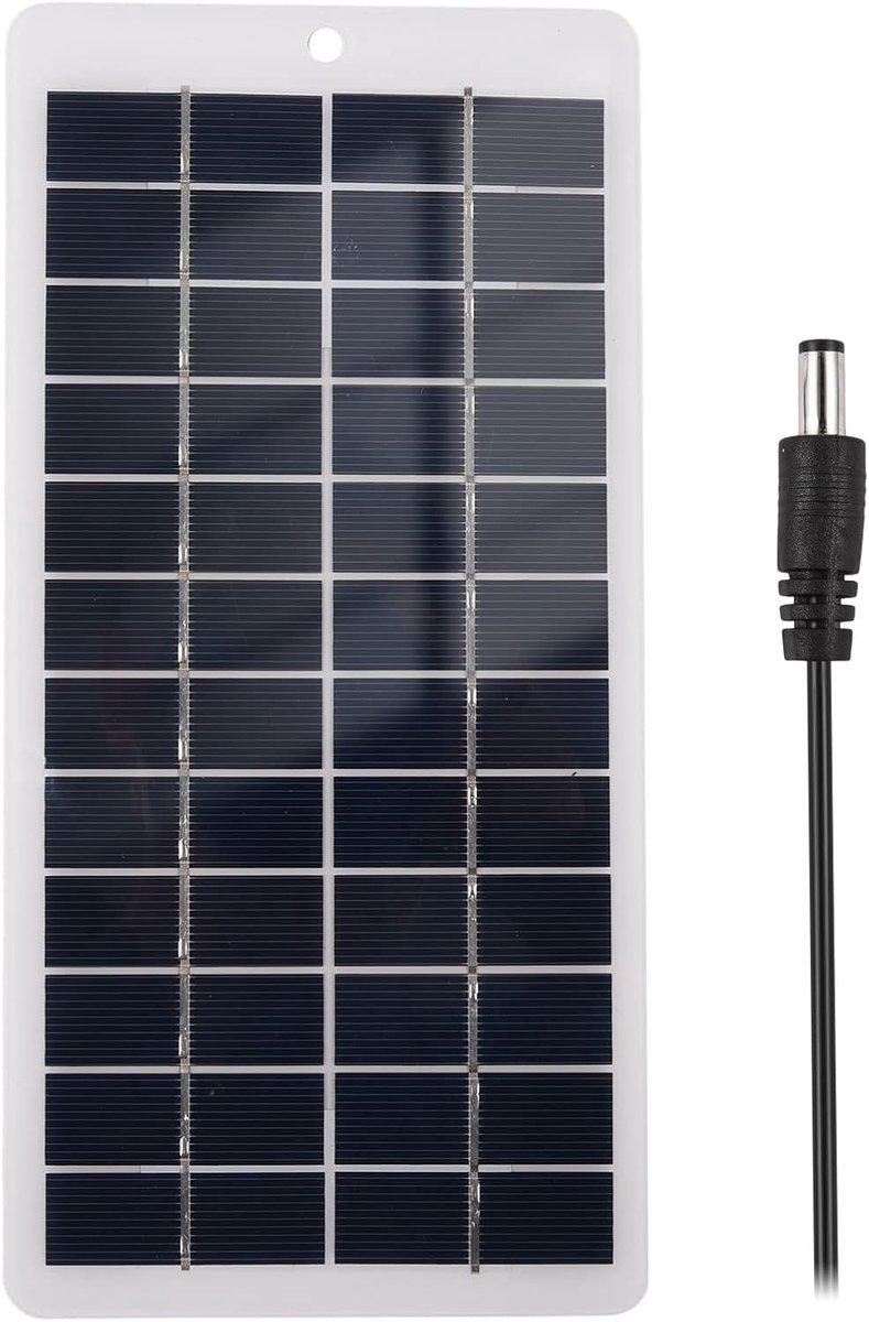 SnelShoppen - 5W 12V Zonnepaneel Oplaadbare Zonnepaneel Charger met Mini Hoogwaardige Efficiënte Zonne Module voor Draagbare Zonne-energie Polycrystal