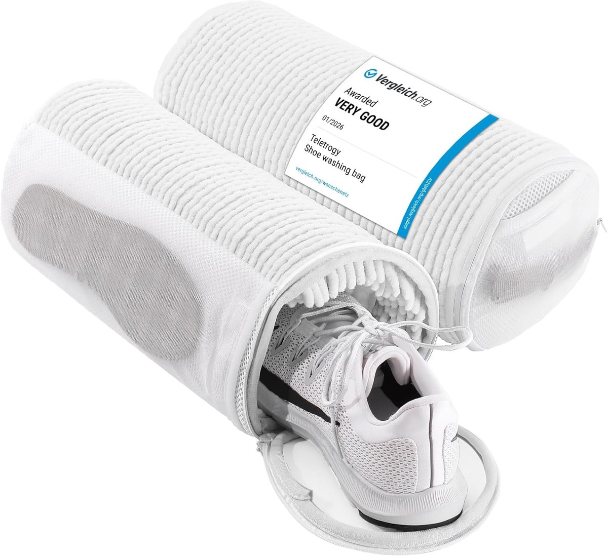 SnelShoppen - Teletrogy Schoenwaszak Gezinsverpakking - Fluffy Vezels, 360° Reiniging, Efficiënt Schoenonderhoud, Beschermend en Duurzaam, Voor Alle S