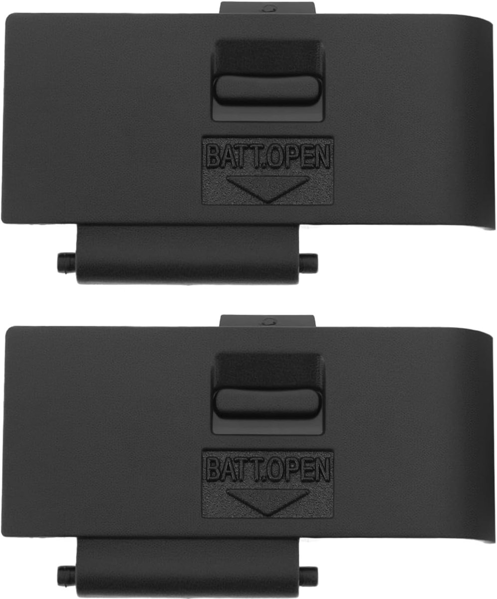 SnelShoppen - 2 Stuks Batterijklep Vervangingsdeksel voor Canon EOS 600D Rebel T3i - Zwart - Hoogwaardige Plastic - Eenvoudig te Installeren