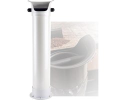 Koffiedik Bak - Espresso Afvalbak - Keuken Schoonhouden - Grote Gebogen Opening - 87.4 cm hoog - Zwart