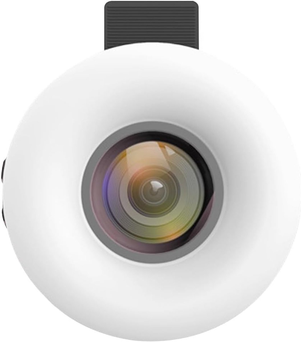 SnelShoppen - 15x Macro Lens met LED Ringlicht, 3 Lichtmodi, Oplaadbaar, Draagbaar voor Smartphone Fotografie, Close-up Foto's en Videorecording