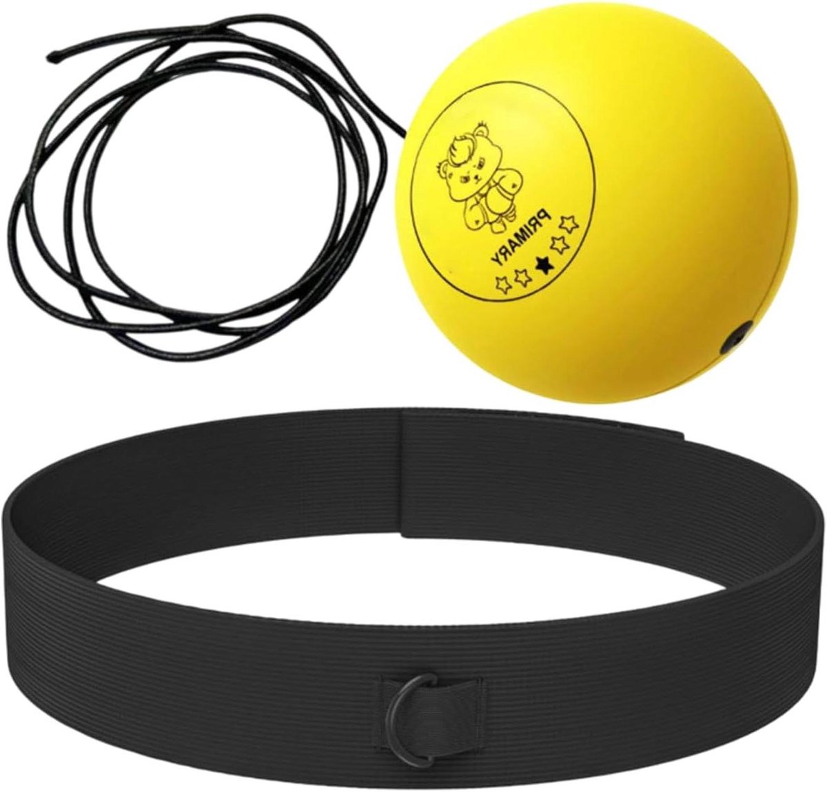 Boksen Reflex Bal - Trainingsbal Boksen - Verbeteren Reflexen - Hand-Oog Coördinatie - 7-9 cm Bal - Geel