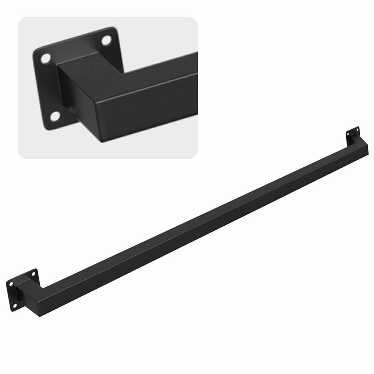 100 cm Trapleuning voor trap Trapleuning Trapleuning voor trap Binnen Buiten Zwart
