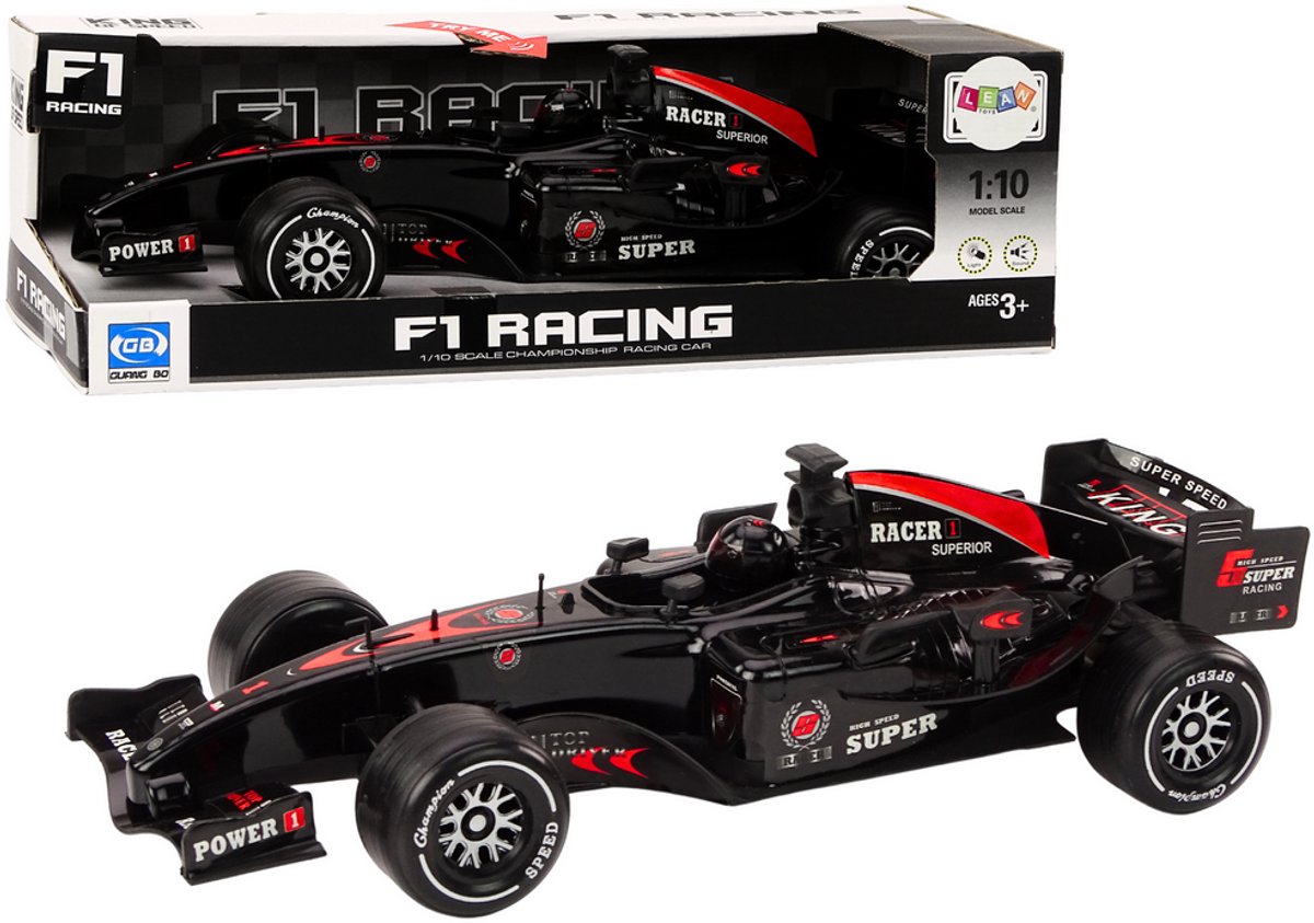 Racer Sportwagen F1 Gedreven 1:10 Zwarte Geluiden - UNI