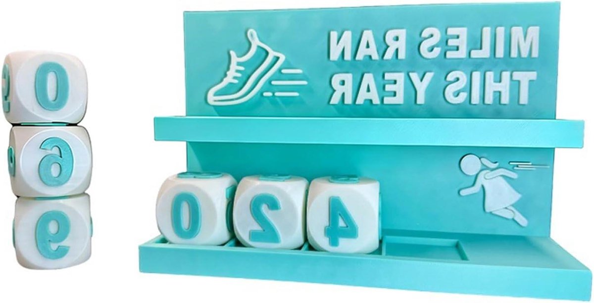 Kilometerteller Hardlopen - Afstandsmeter Loper - Voortgang Meten - Minimalistisch Ontwerp - 13 x 8.4 cm - Zwart