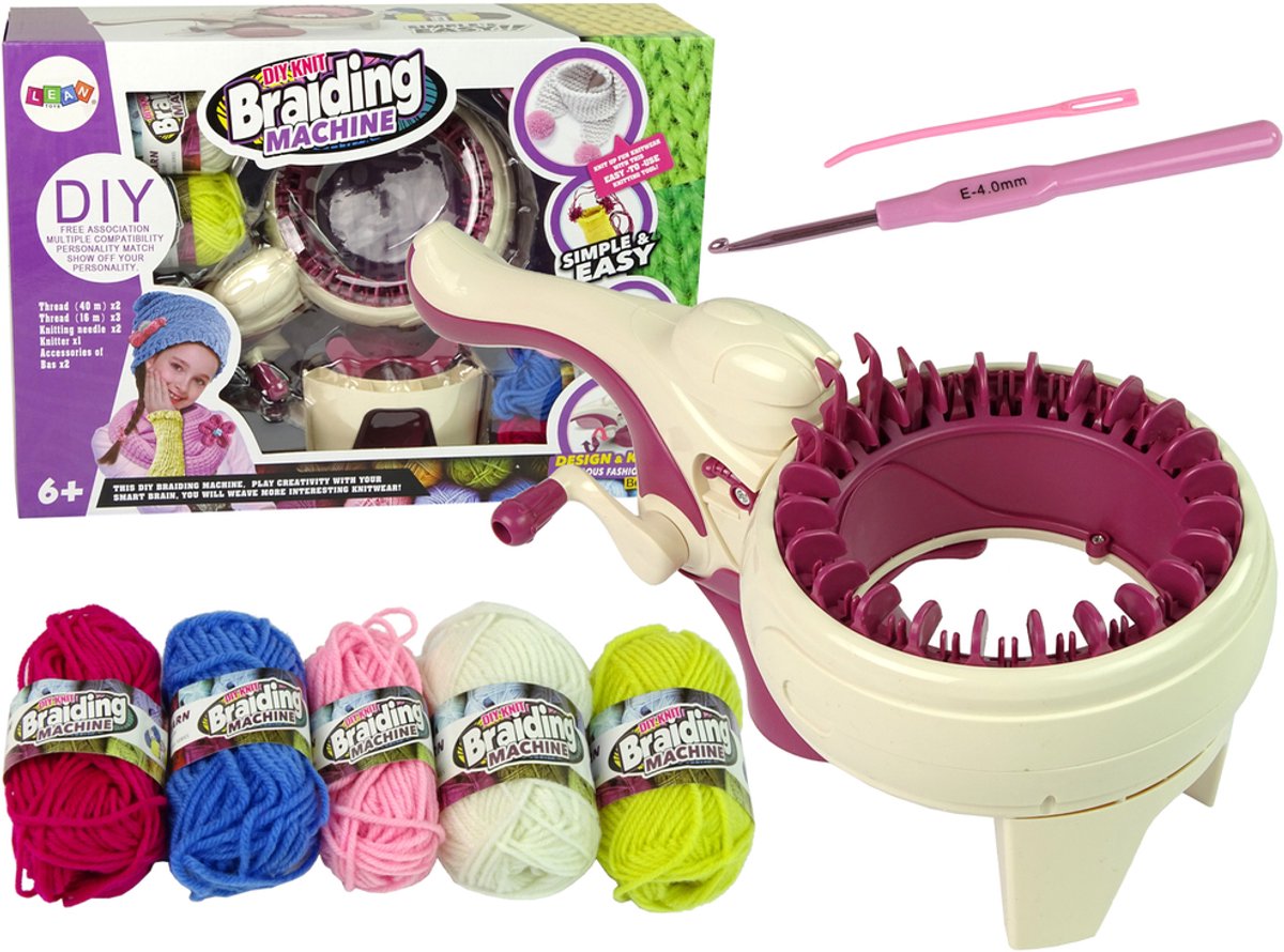 Creatieve vlechtmachineset 5 kleuren