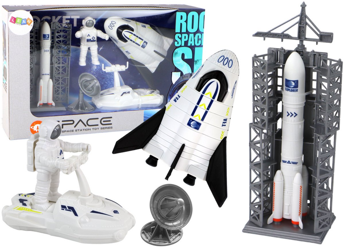 Space Mission Set Space Rocket Astronaut Ruimteschip 5-delig - UNI