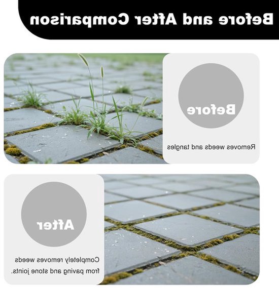 Set van 4 Onkruidborstels voor Voegen 110 x 16 mm - Draadborstel voor Terrasvoegen, Geschikt voor Multibrush en Vergelijkbare Apparaten, Ideaal voor Mosverwijdering en Onderhoud — afbeelding 2