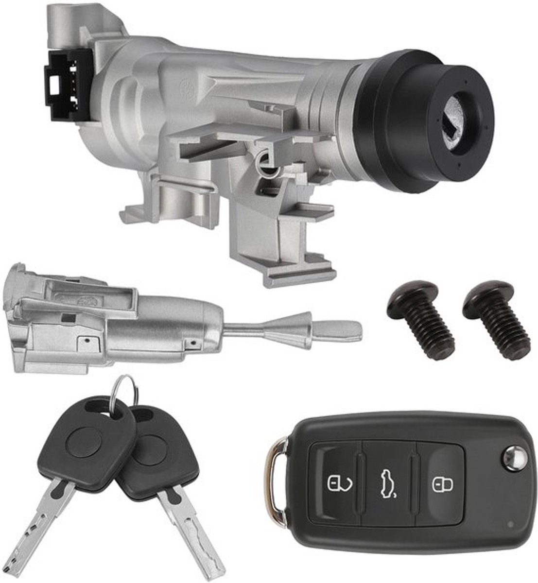 Contactschakelaar gloednieuw - Contactslot - Afstandsbediening - Sleutels - Bouten - Compatibel met A3/Q3/TT/Seat/Alte/Leon - Ontstekingsschakelaar