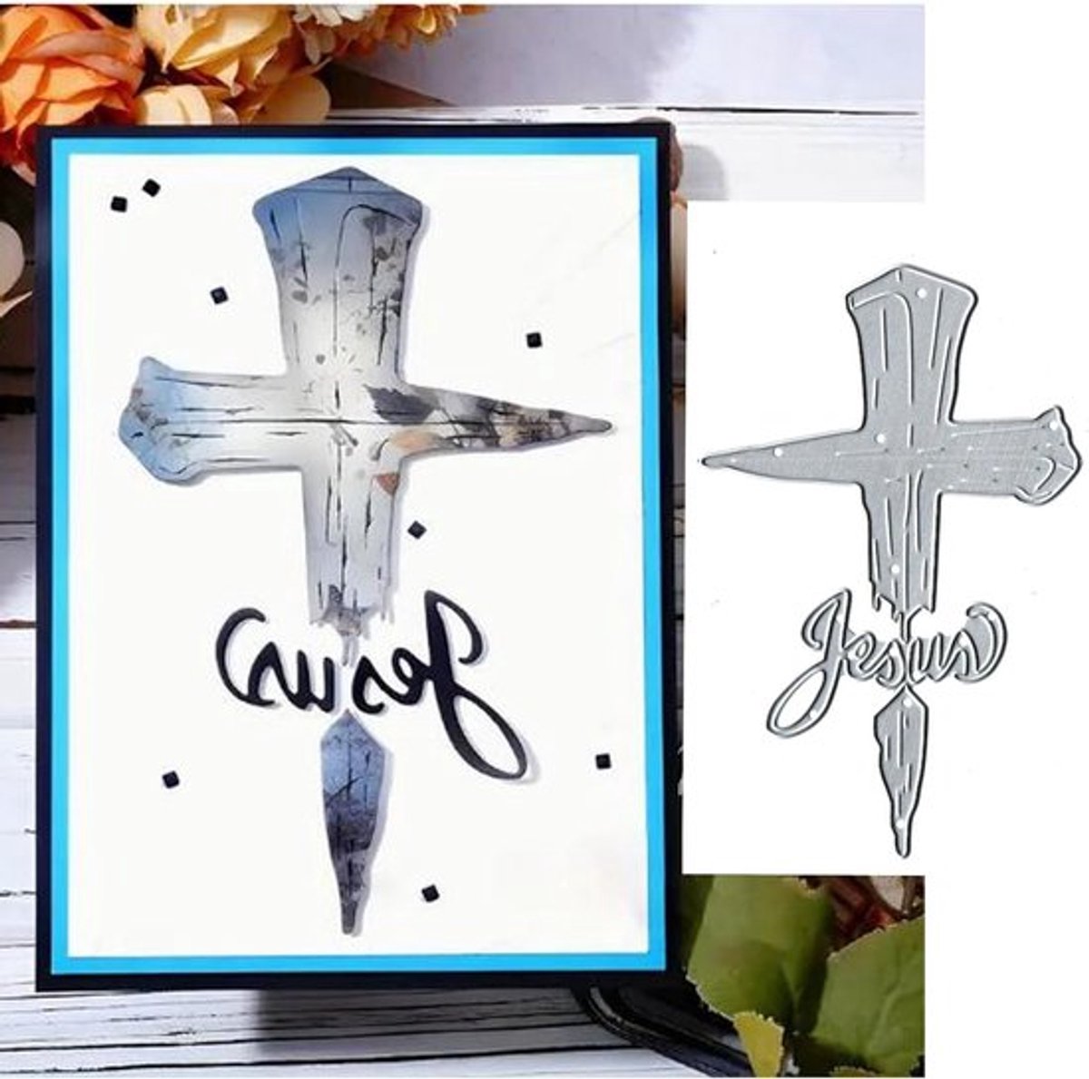 Kruisvormige metalen snijmallen voor het maken van kaarten, stencils en scrapbooking accessoires voor creatieve projecten