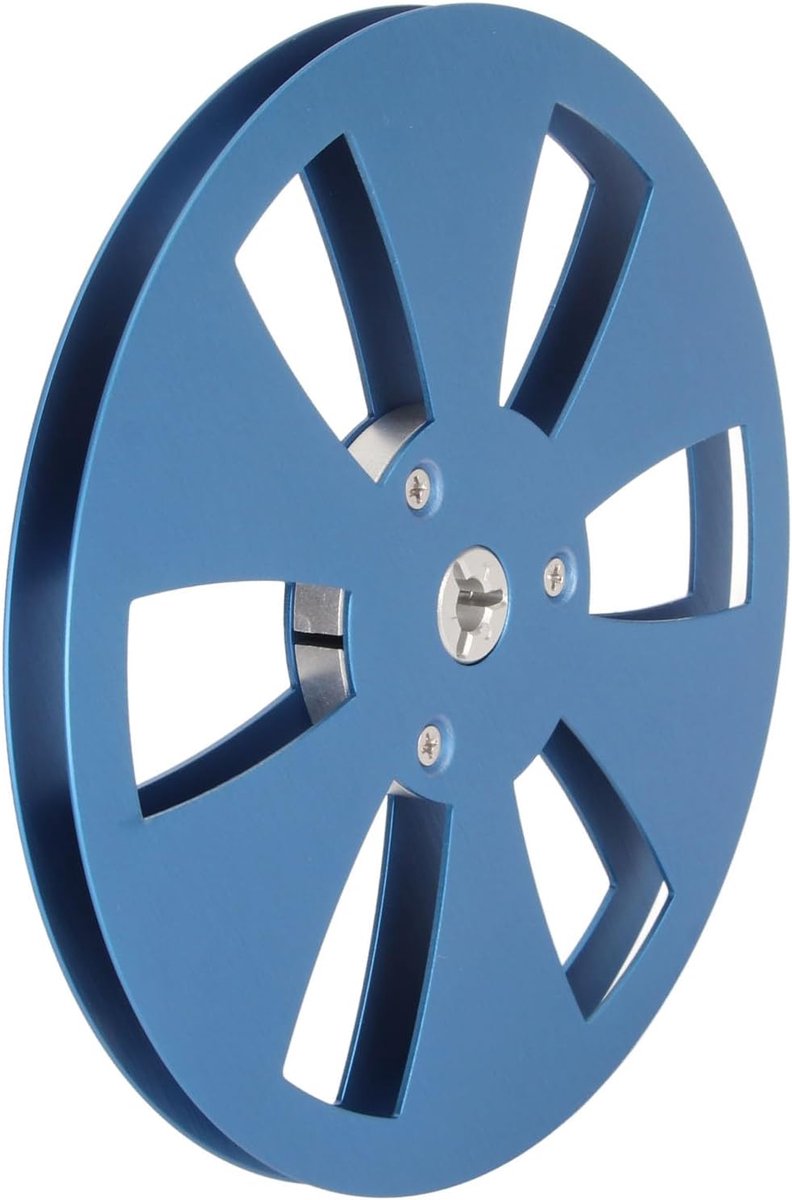 SnelShoppen - 1/4 Inch 7 Inch Lege Spoel, 6 Gaten Aluminium Legering Geluidsband Spoel voor Reel-to-Reel Bandspeler, RVS Schroeven, Goede Geluidskwali