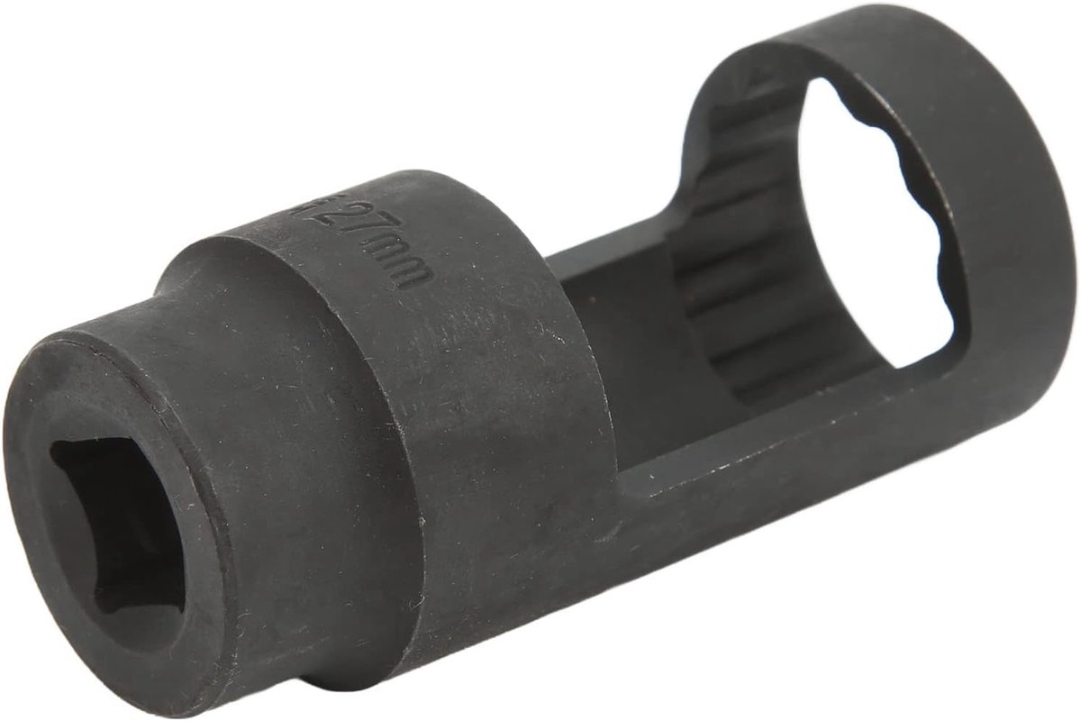 SnelShoppen - Injector Verwijder Tool Injector Socket 1/2in Aandrijving 27mm 12 Punt Chroom Vanadium Staal Universeel Voor Auto's