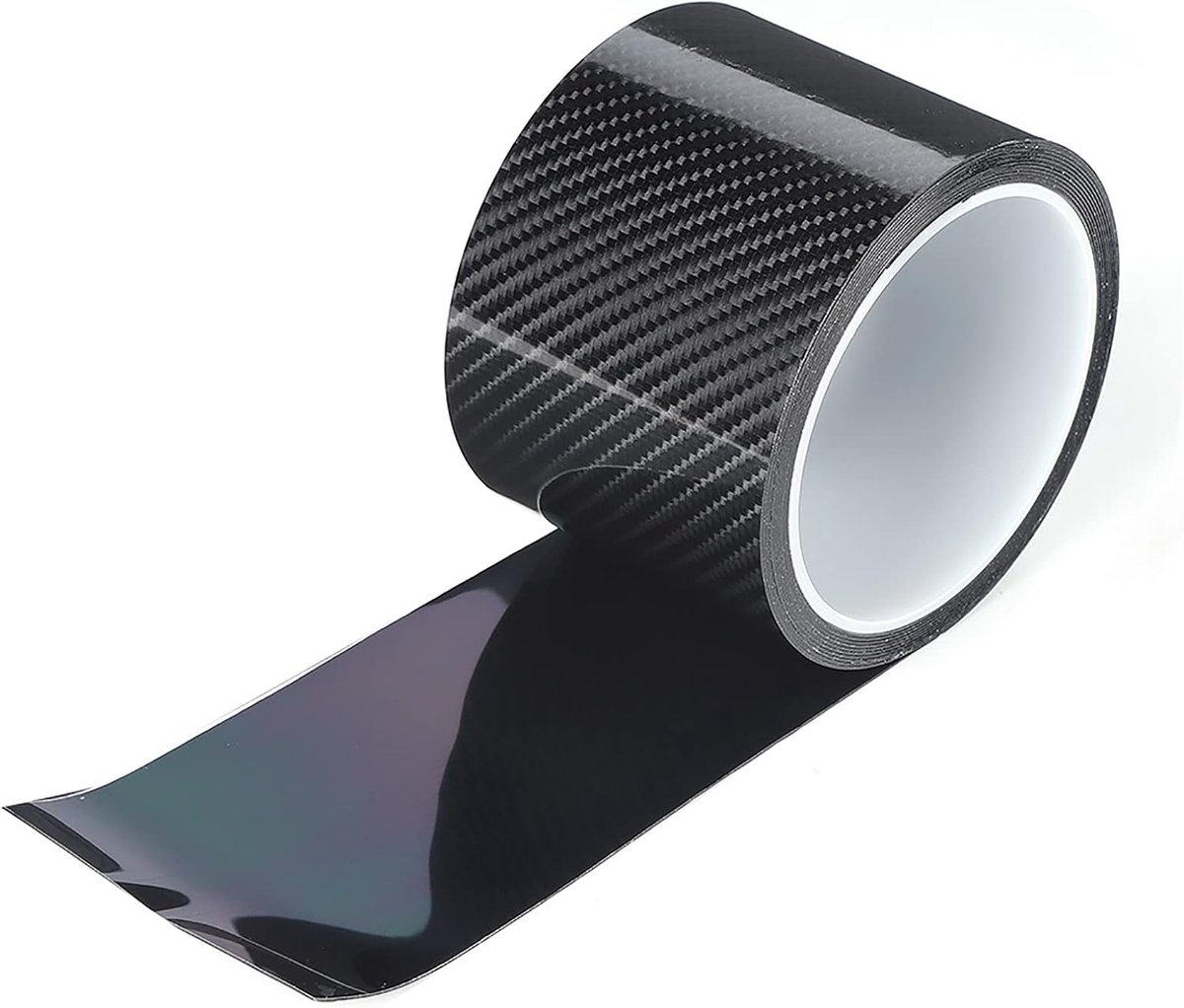SnelShoppen - Carbon Fiber Beschermfolie Auto Deurrand Beschermer Anti Krassen Sticker 3Cm X 3 Meter Zwart