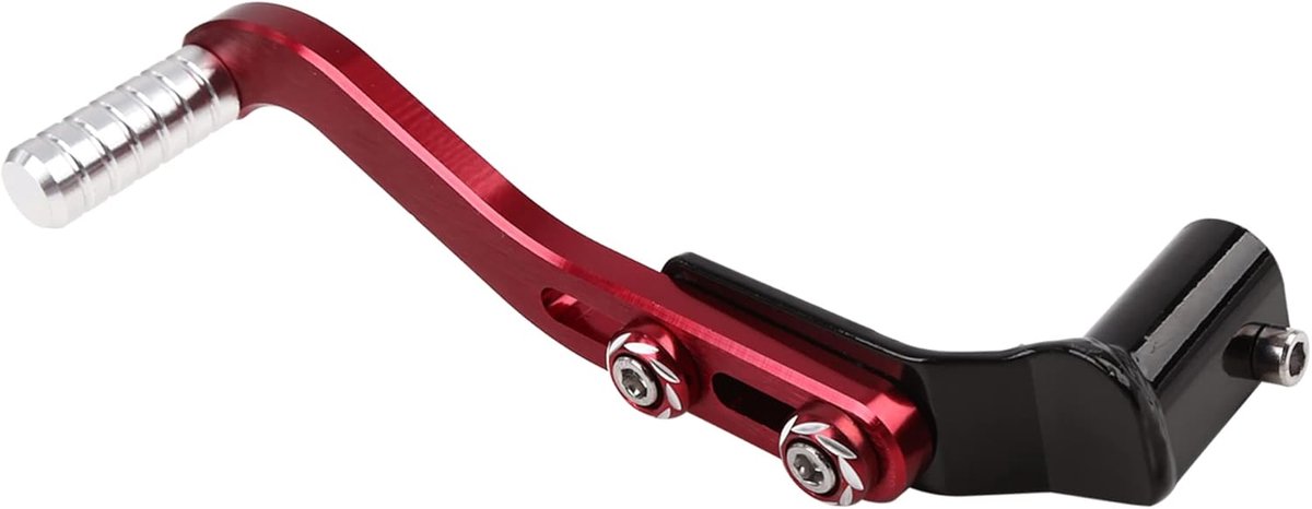 SnelShoppen - A ABSOPRO Motorfiets Versnellingspedaal Steun Aluminium Legering Rood met Gegroefde Kop voor Verbeterde Slipweerstand