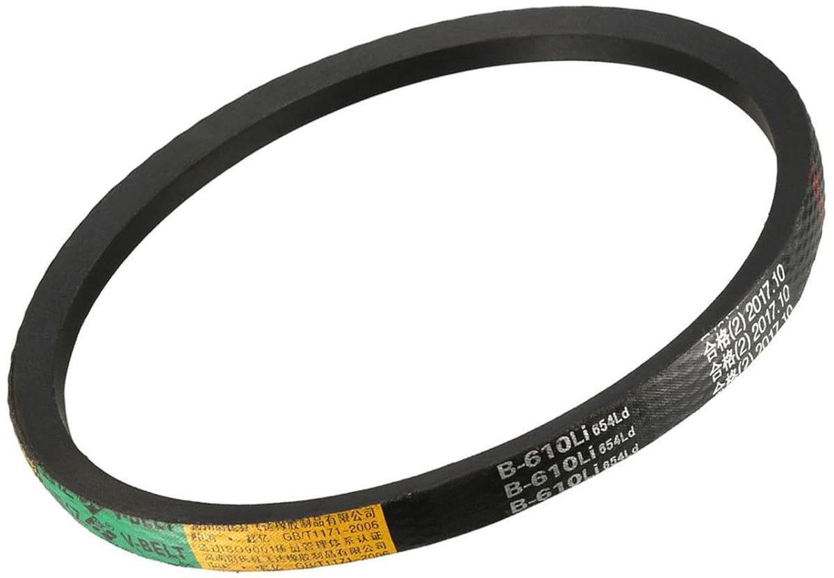SnelShoppen - B-610/B24 V-Snaar - 61 inch Binnenomtrek x 16mm Breed x 11mm Dikte - Rubberen Aandrijfriem voor Krachttransmissie, Zwart