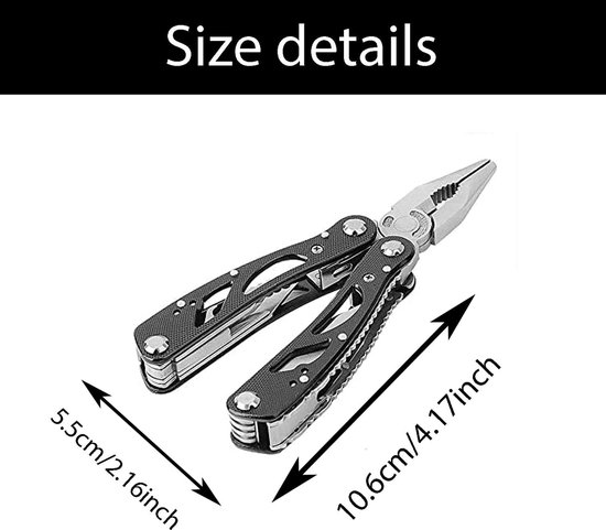 Multifunctionele Tool Bar - Vouwbare RVS Pliers - Voor Buitenactiviteiten - Ideaal voor Kamperen - ShopVlot — afbeelding 5