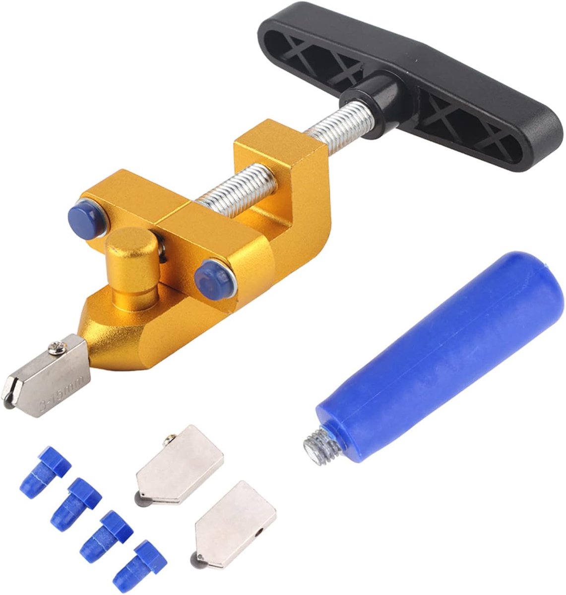 SnelShoppen - Glassnijder, Draagbare Multifunctionele Tegelsnijder, Keramische Snijtool, Handmatige Multidoel Cutter met Staal en Legering Loop voor D