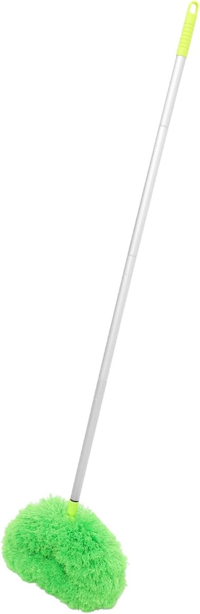 Plafondventilator Reiniger - Stofdoek Uitschuifbaar - Hoge Plekken Schoonmaken - Verstelbare Aluminium Steel - 140 cm - Groen