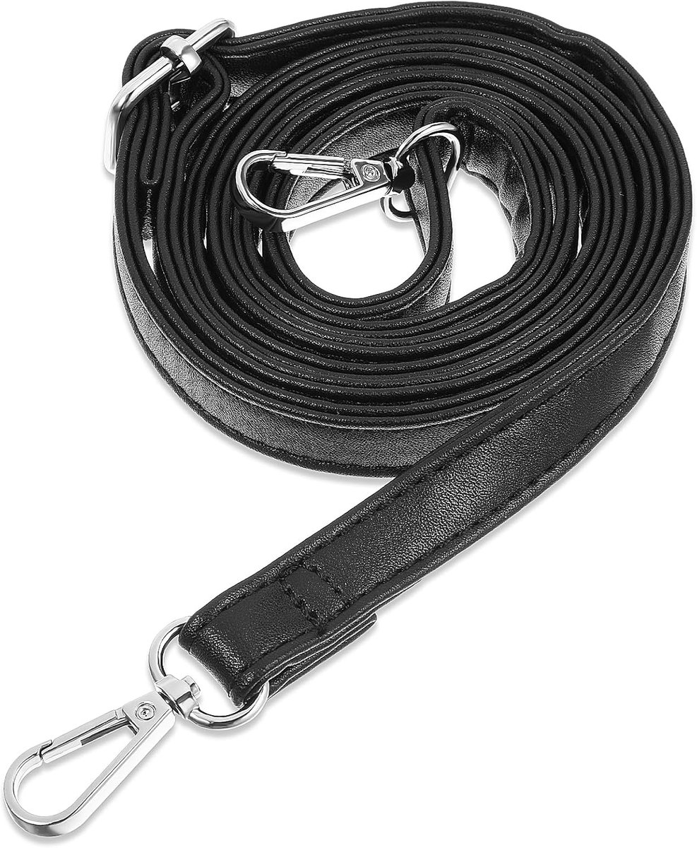 SnelShoppen - PU Leren Wallet Schouderband, Verstelbare Crossbody Strap met Zilveren Gesp (85-150cm/33.5x59") voor Portemonnee, Handtas, Dames en Here