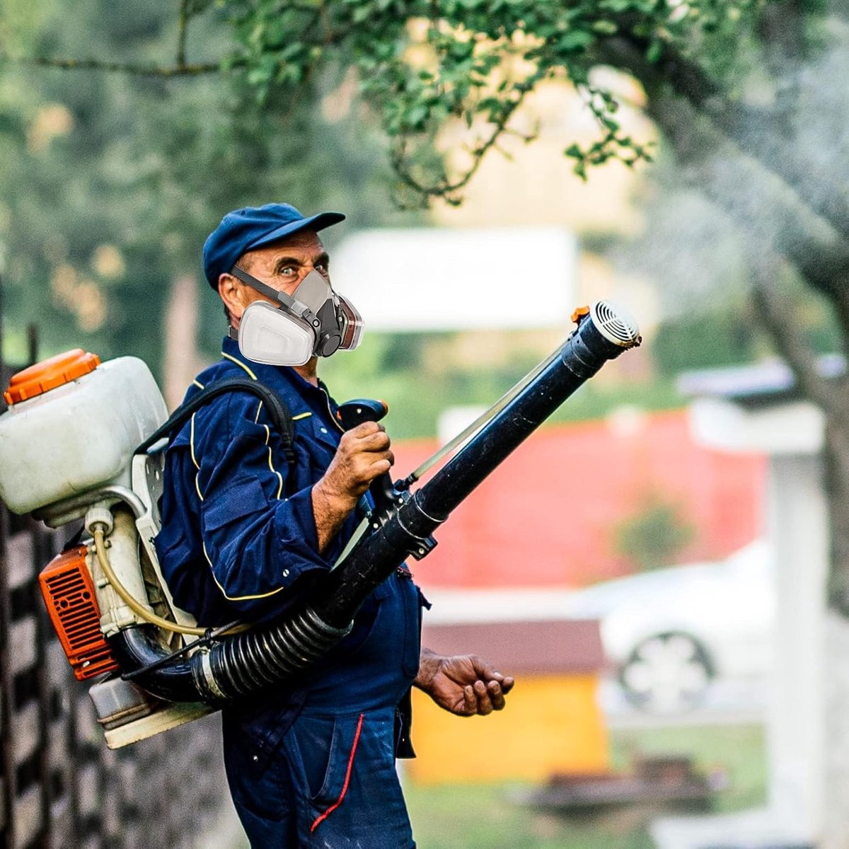 Ademhalingsmasker, Gasmasker Voor Spuitverf, Stofmasker, Met Koelluchtventiel, Herbruikbaar