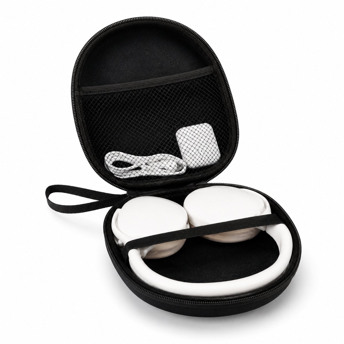 Koptelefoon Hoes – Koptelefoon Case - Headphone Case - Waterbestendige hardcase voor koptelefoon - Stootvast - EVA Beschermhoes voor Bluetooth Headset & HoofdtelefoonHeadset Case - Zwart