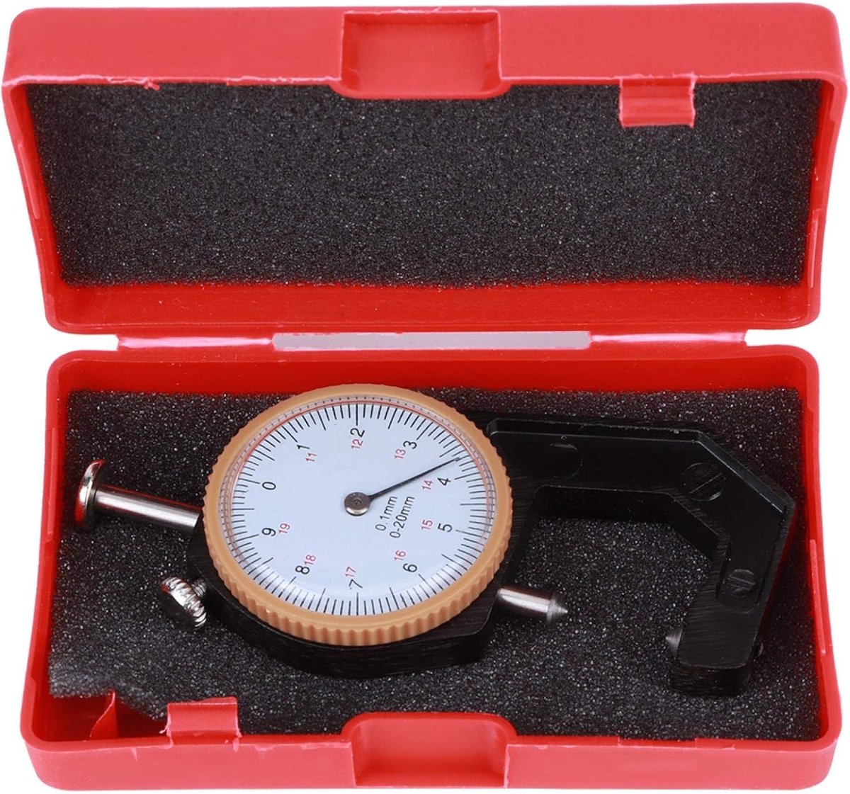 SnelShoppen - Dikte meetinstrument 0-20mm met scherpe en platte kop voor nauwkeurige metingen van wand, staal, papier, sieraden en leer