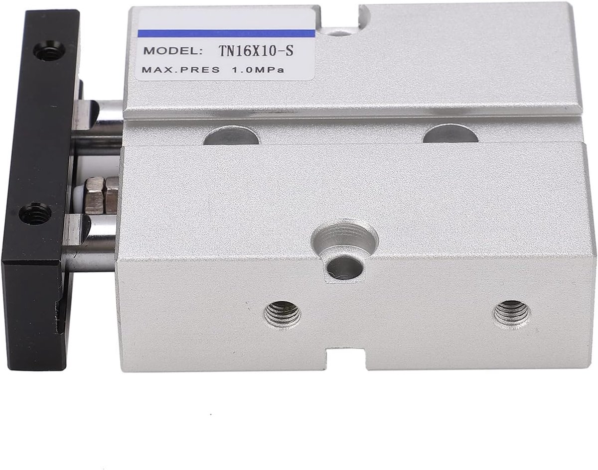 SnelShoppen - Pneumatische Dubbelwerkende Cilinder Aluminium TN16 0.1‑0.9MPa 10‑200mm - Duurzaam en Corrosiebestendig
